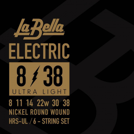 Струны для электрогитары La Bella HRS-UL, 8-38, сталь