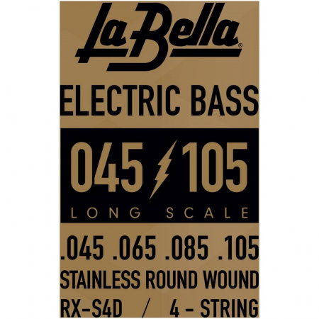 Струны для бас-гитары La Bella RX-S4D, 45-105, сталь